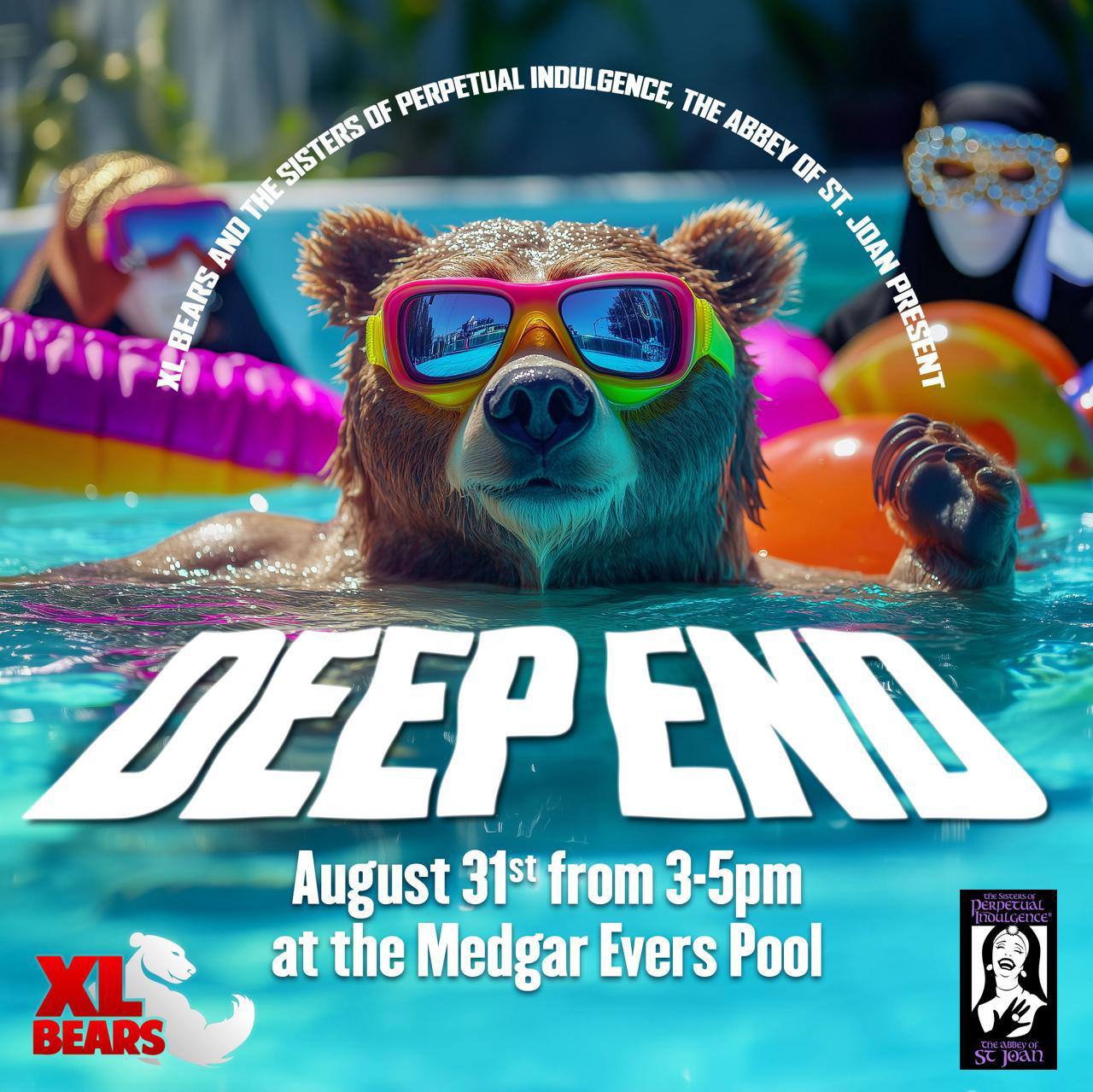 Deep End Pool Party Banner